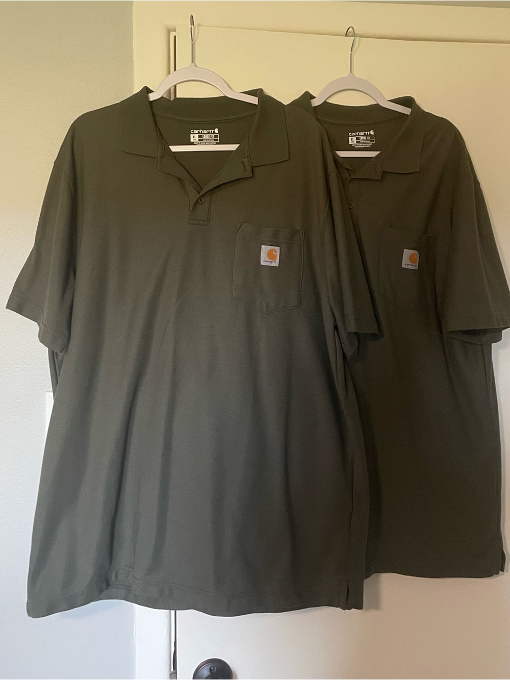 Lot of 2 Green Carhartt Polo